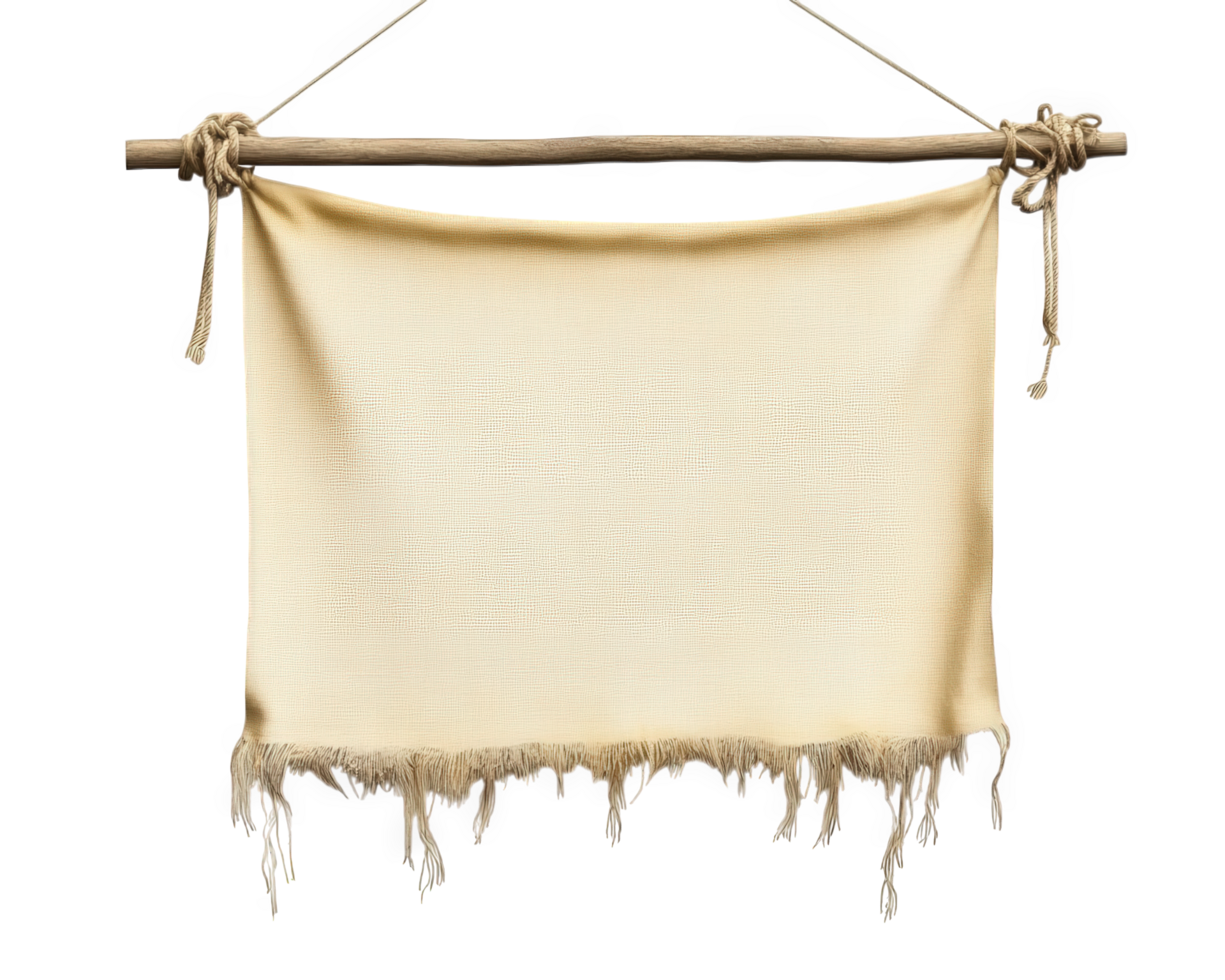 An old piece of cloth hanging on a rope png