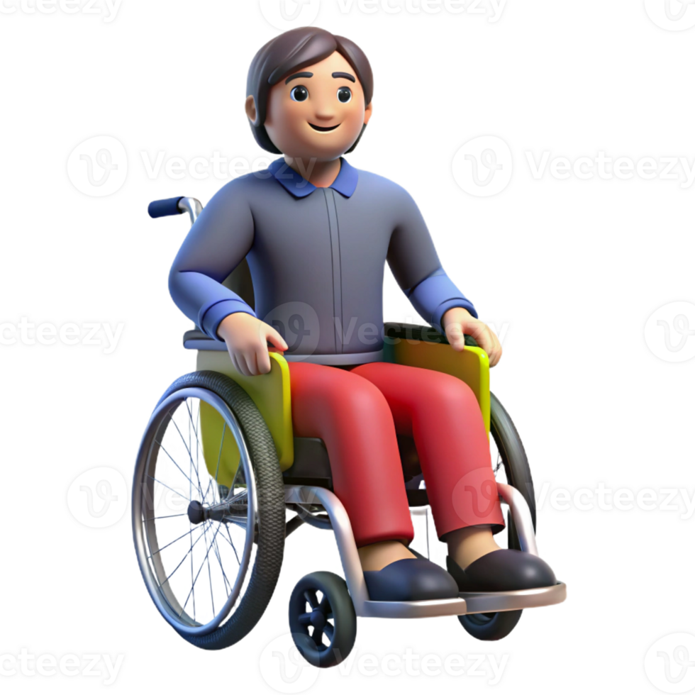 magnificent minimalist Portrait of a person in a wheelchair, empowered and confident, with dynamic lighting and strong lines, in a heroic style high resolution png