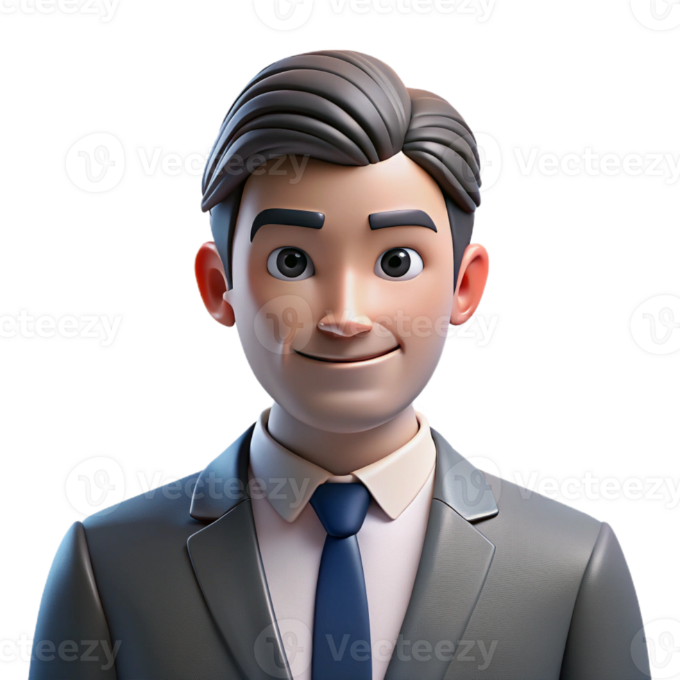vibrant traditional Portrait of a business person in a suit, confident and ambitious, with sharp lighting and clean lines, in a corporate style authentic png