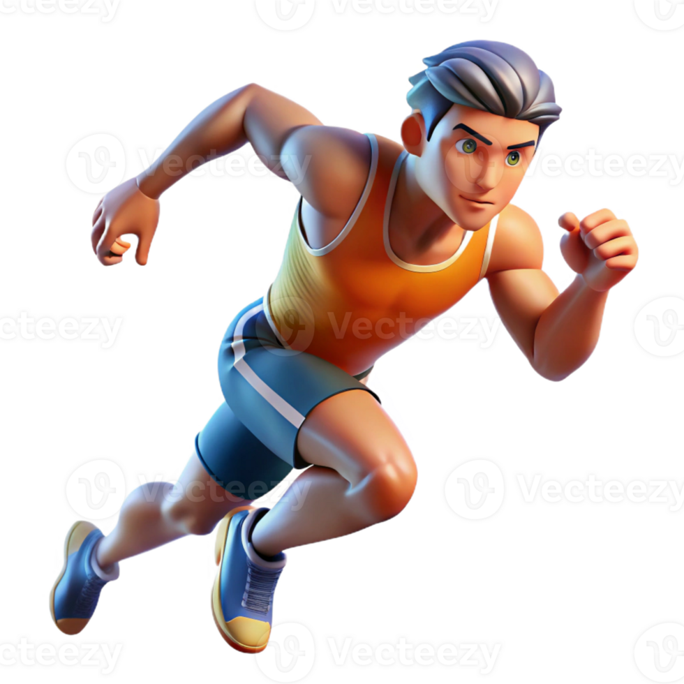 dramatic vintage Portrait of an athlete in motion, powerful and dynamic, with motion blur and dramatic lighting, in a sports photography style high resolution png