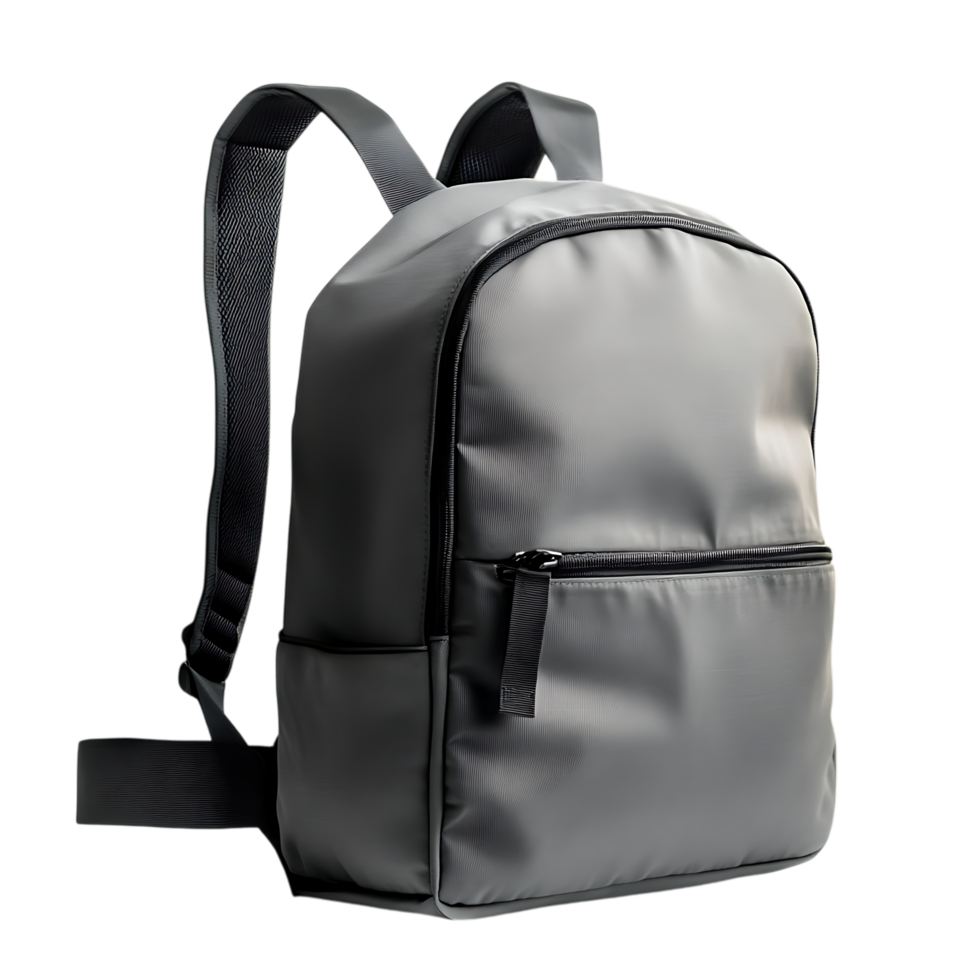 Functional Grey Backpack for Tourism, Exploration, and Daily Use png