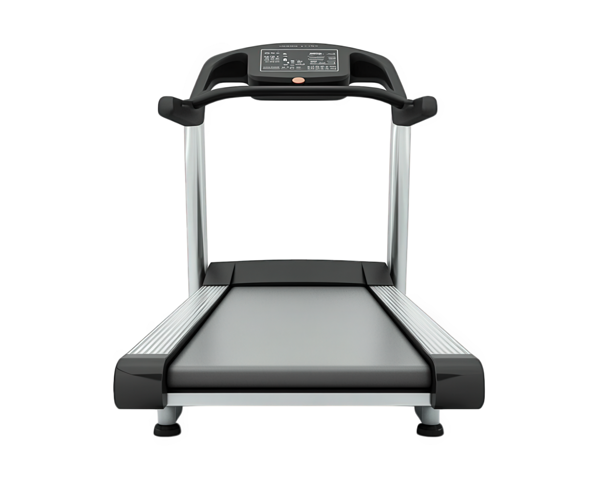 Sleek treadmill with modern design, perfect for home workouts and fitness routines. Ideal for running or walking, it enhances your exercise experience png