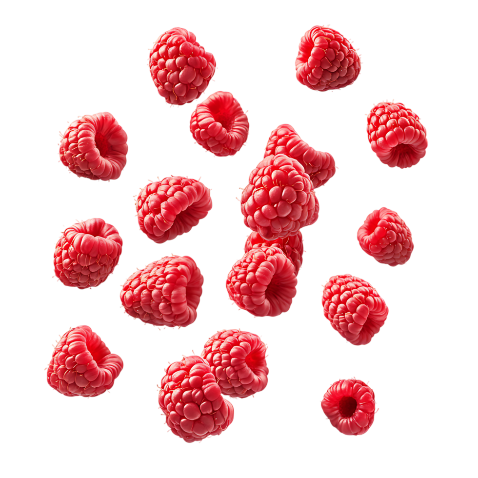 Dynamic Raspberry Splash for Smoothies, Juice, and Natural Food Promotions png