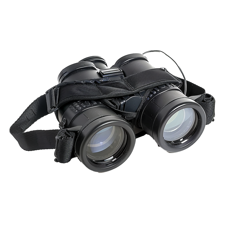 Highquality Black Binoculars with Head Strap for Enhanced Viewing Experience png
