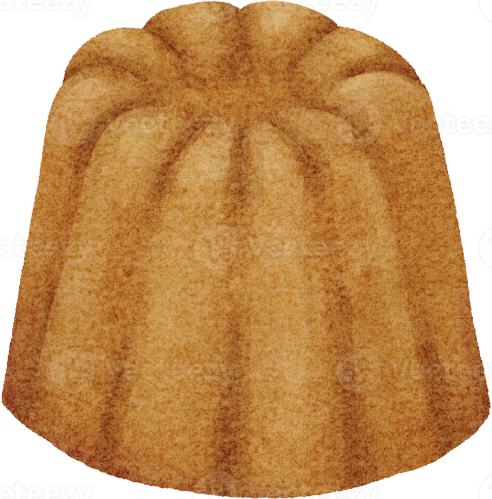 Golden Caramel Canele Dream Delight png