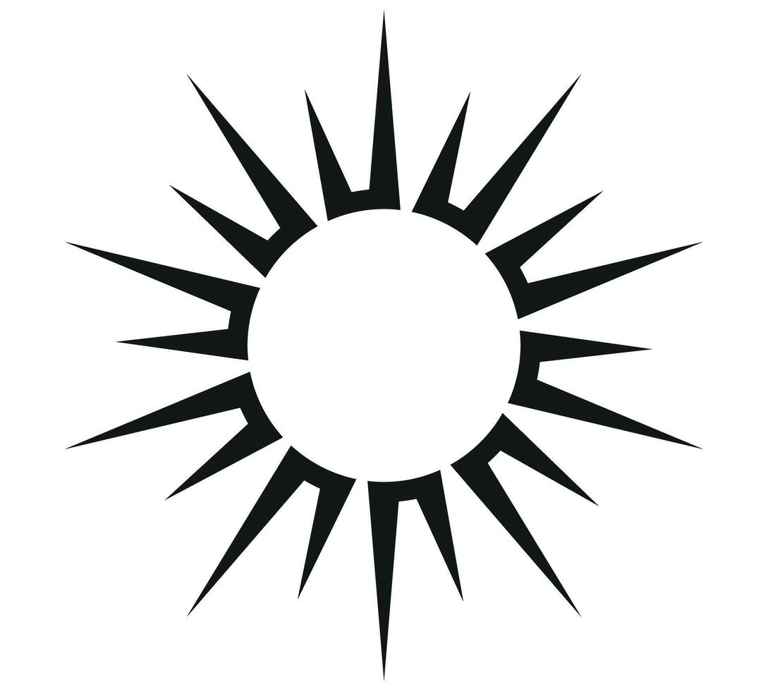 Sun flare icon in trendy design style. sun flare icon isolated on white background. vector