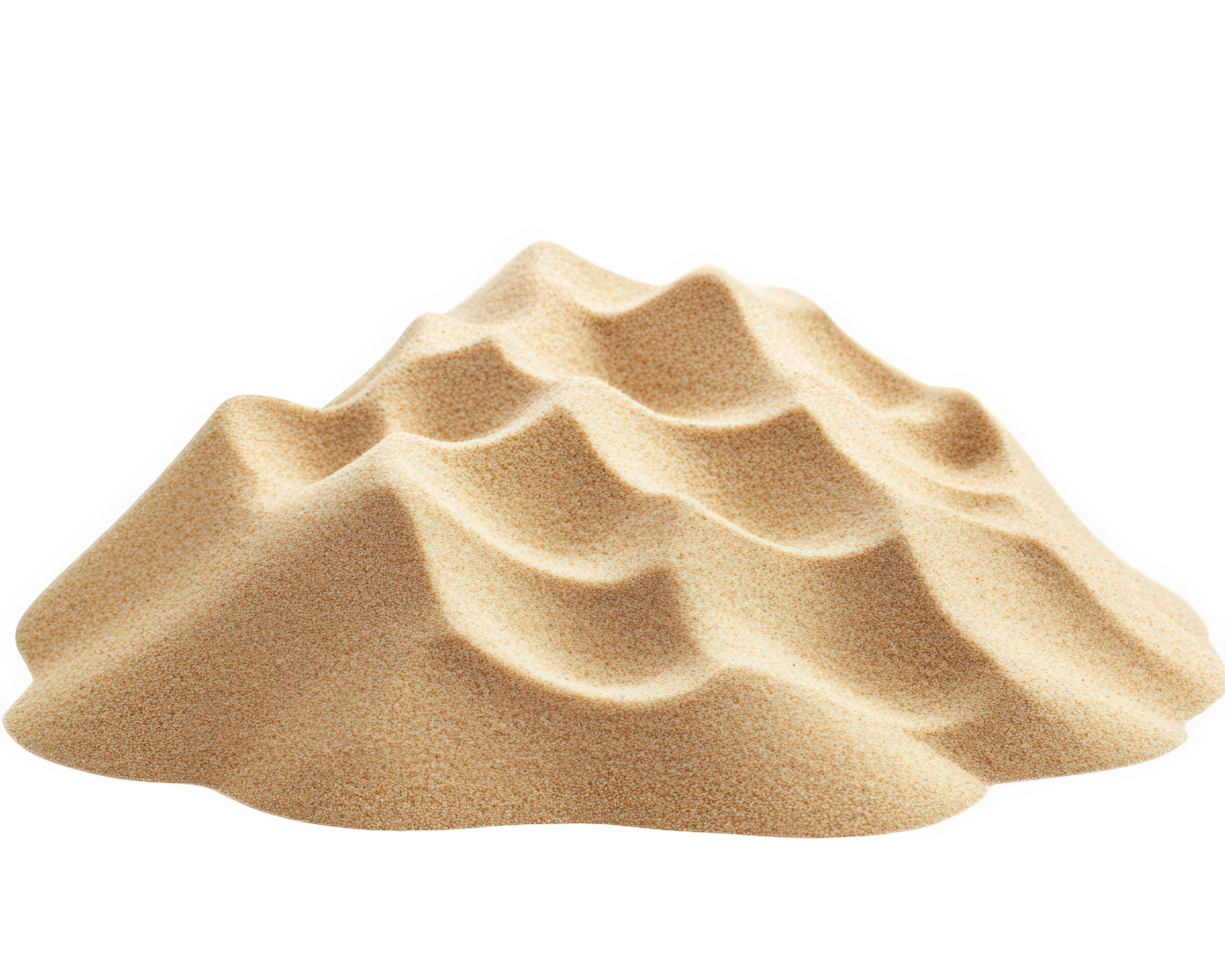 Sand dune isolated on black background png
