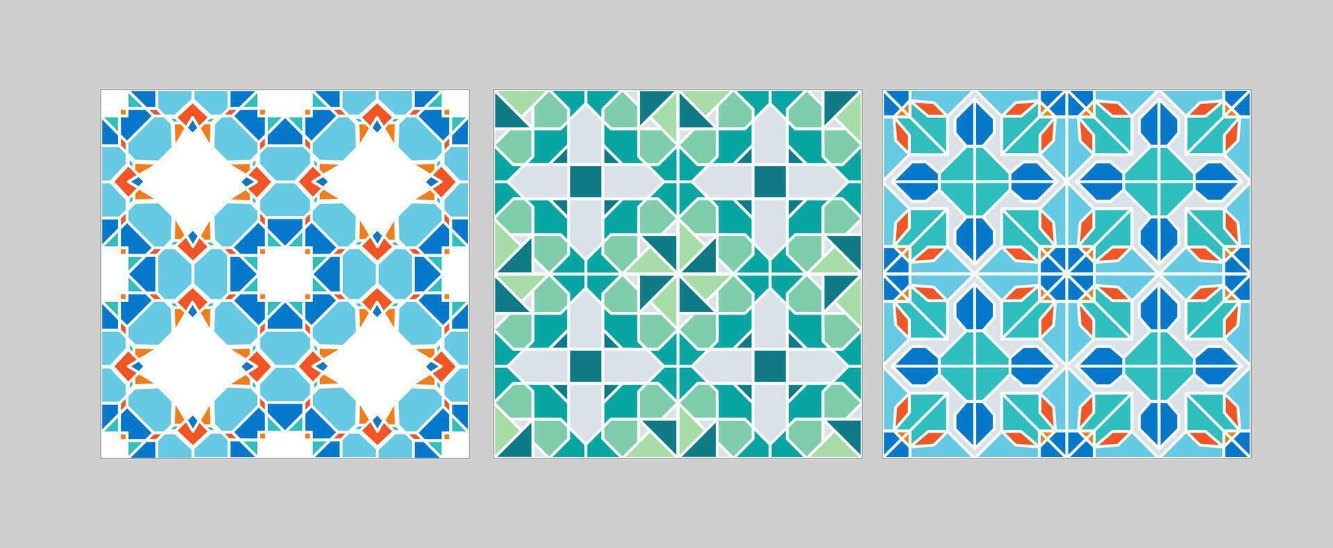Islamic Pattern Kwayrah vector