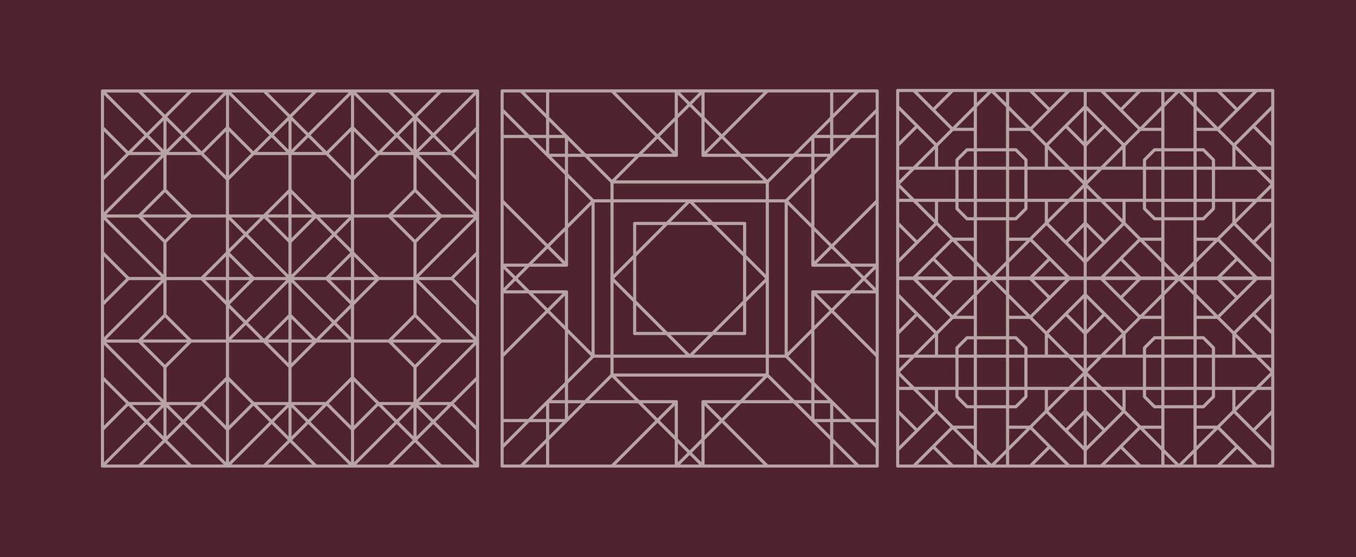 Islamic Pattern Katim vector