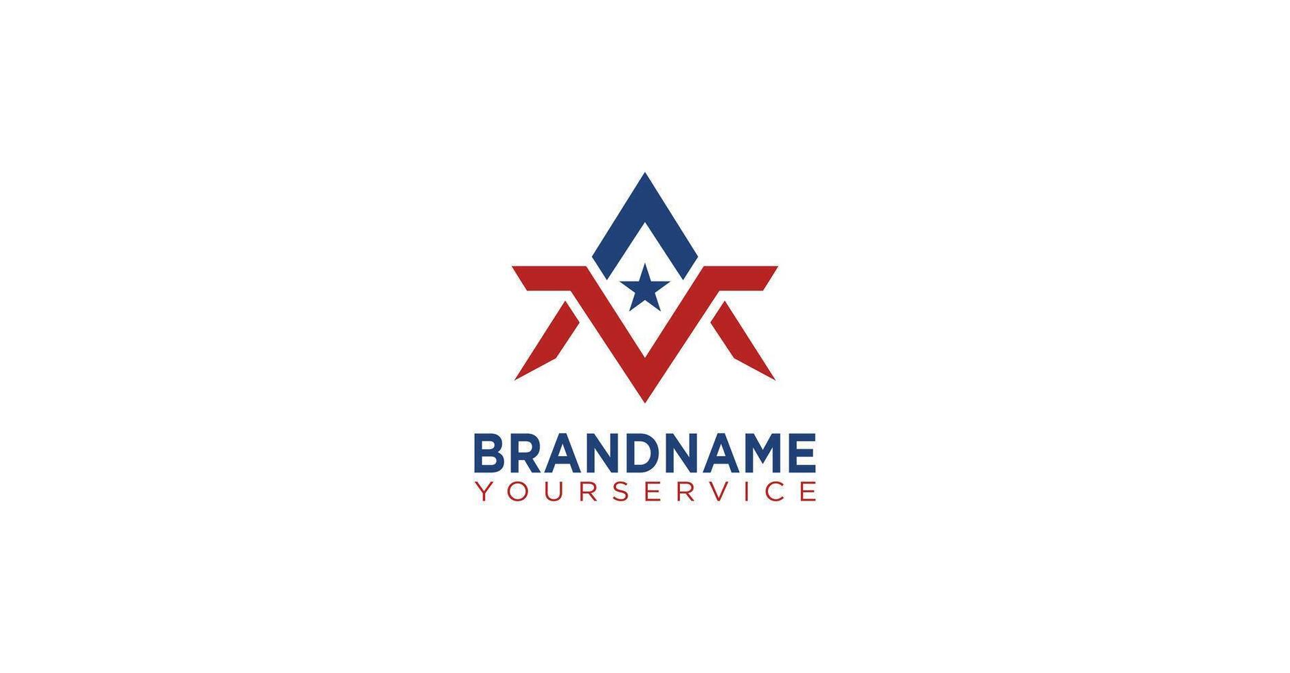 Initial AM AV Monogram Logo vector