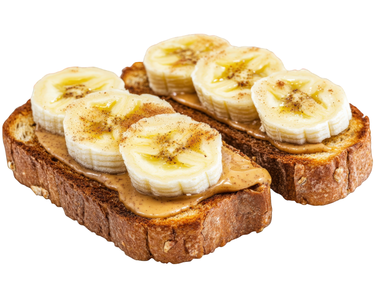 Banana bread with peanut butter png