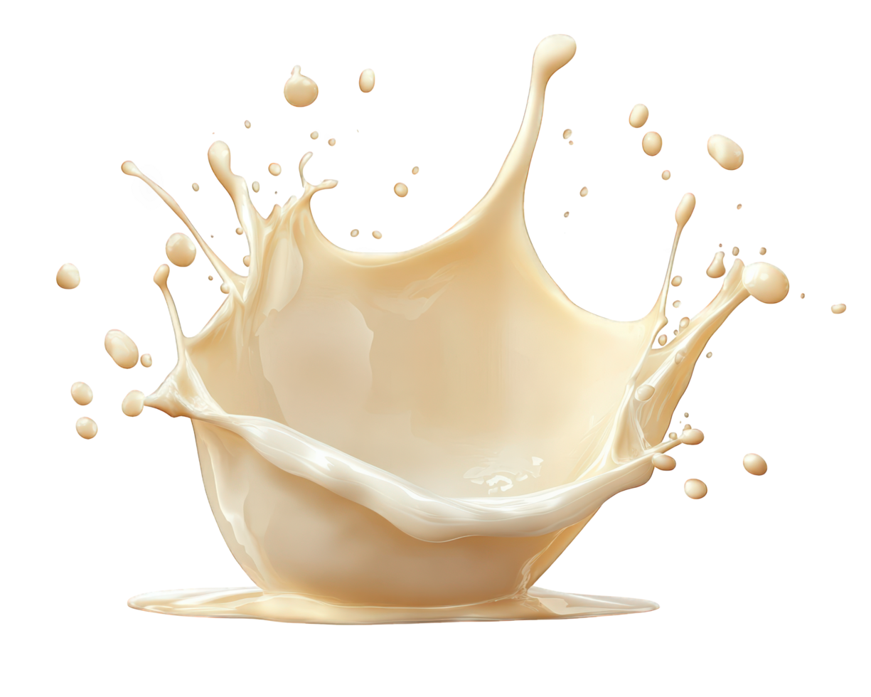 A splash of milk on a black background png