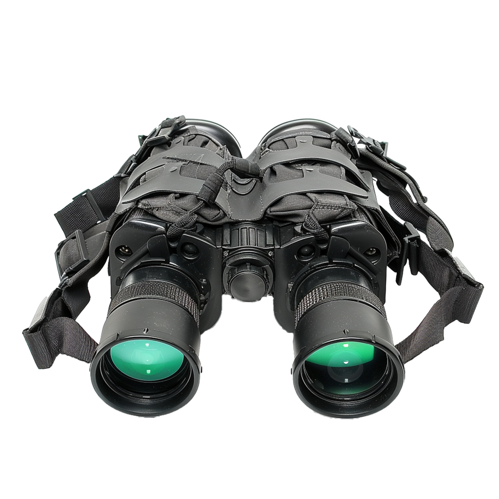 HighPowered Military Grade Night Vision Binoculars with Adjustable Focus and Comfortable Head Strap png
