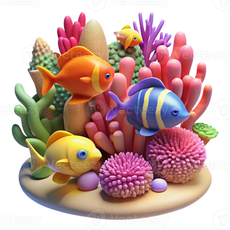 dramatic classic A coral reef teeming with colorful fish, underwater photography, vibrant colors professional png