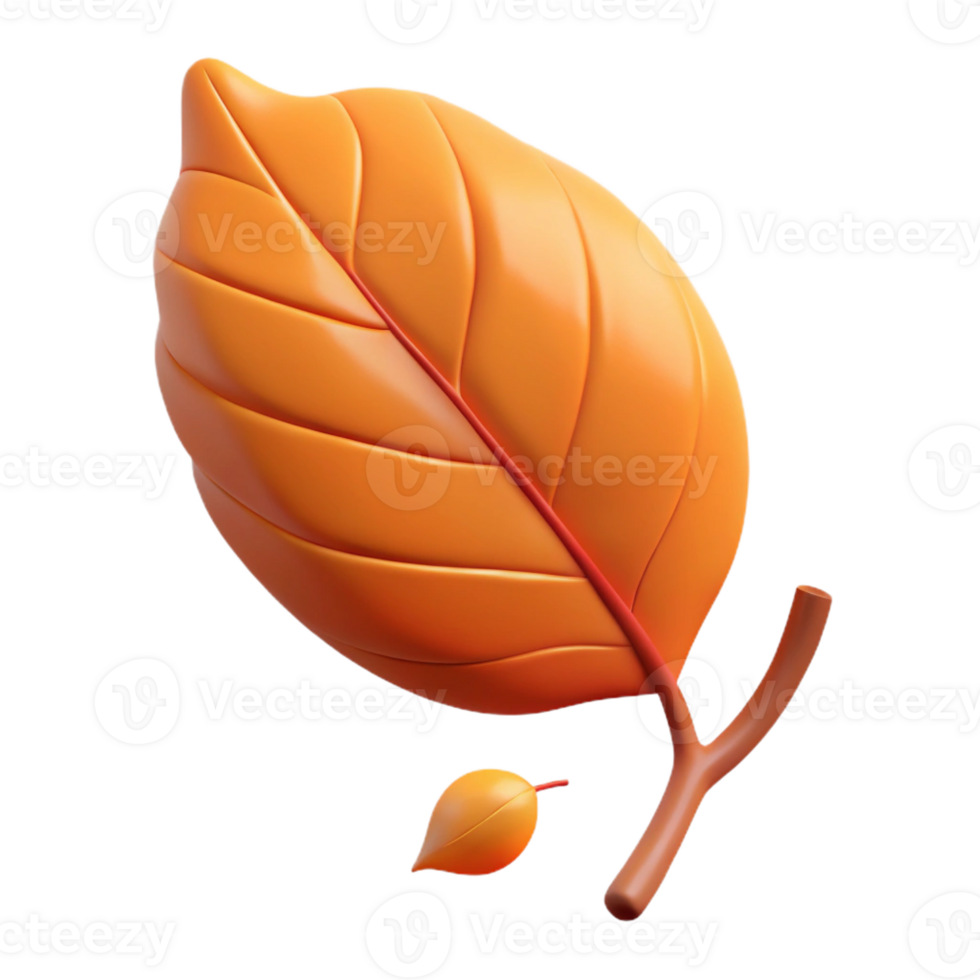 dramatic creative A single leaf falling from a tree in autumn, warm light, melancholic style high quality png