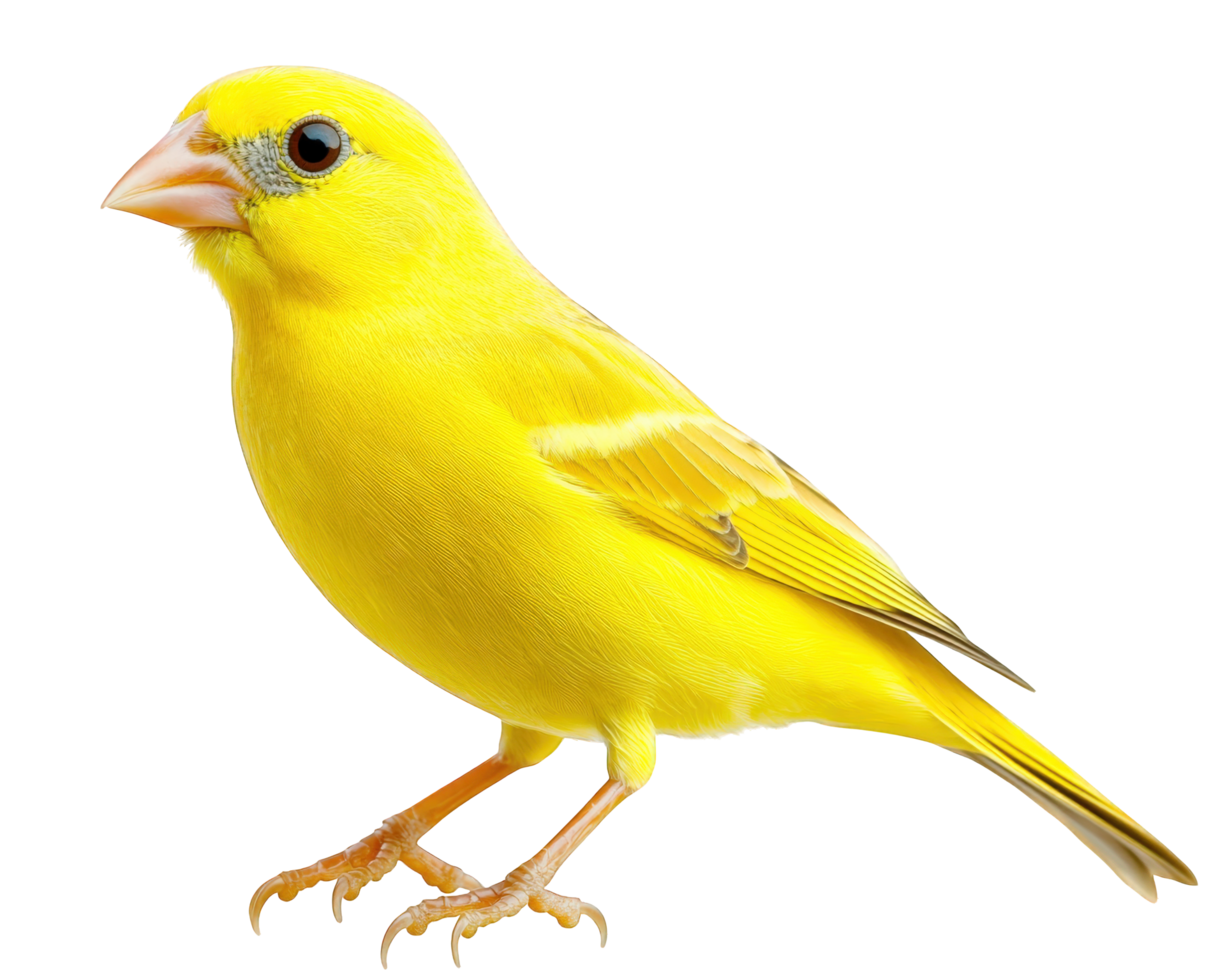 A yellow bird with a black background png