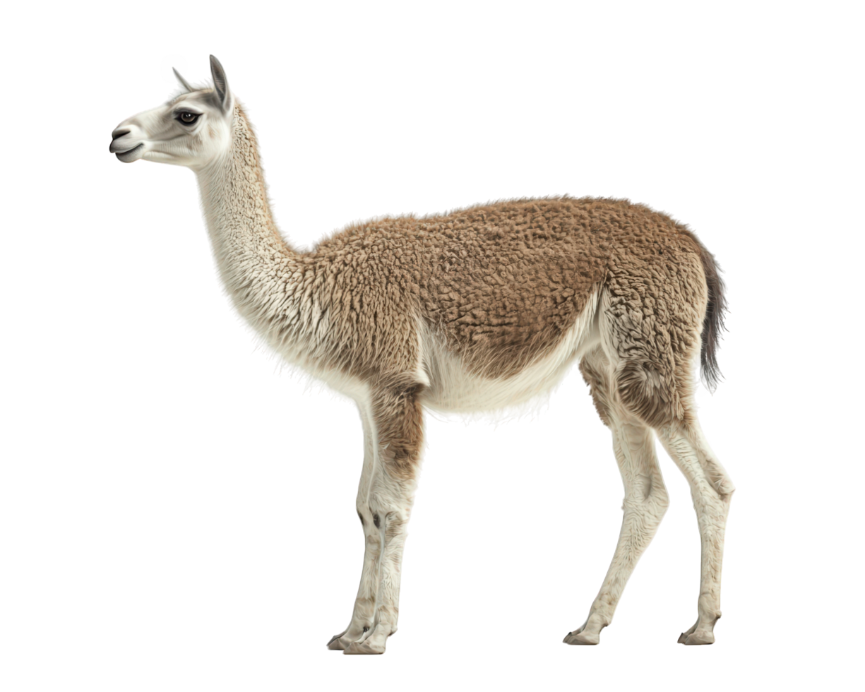 A llama is standing in front of a black background png