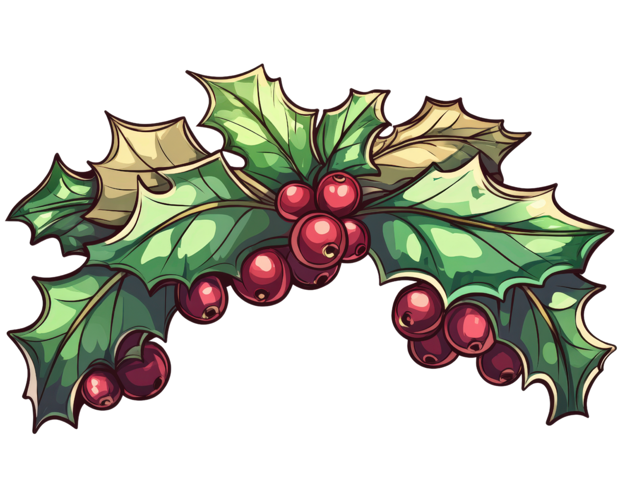Christmas holly transparent png