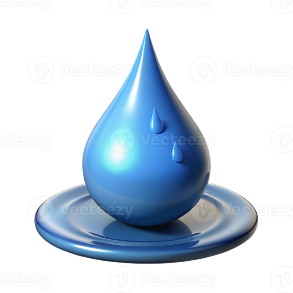 vibrant minimalist A single raindrop splashing in a puddle, dynamic lighting, macro photography genuine png