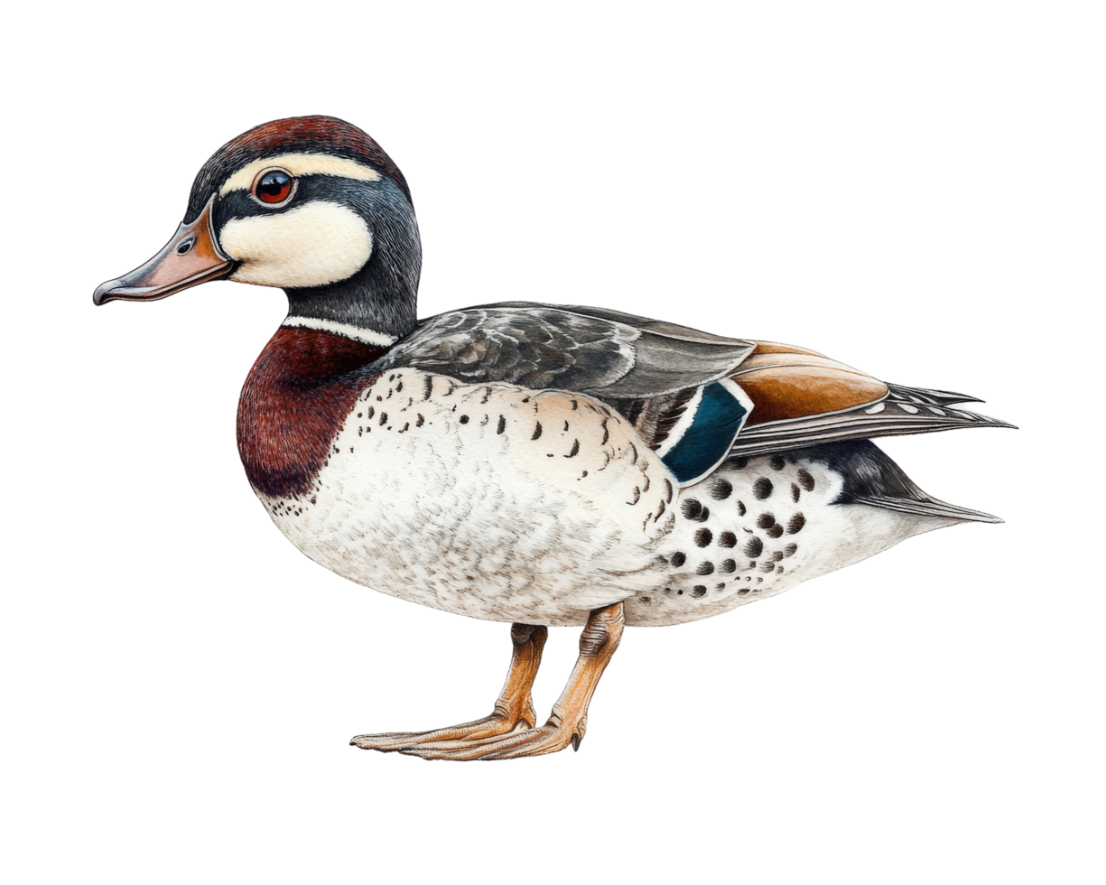 A duck is standing on a black background png