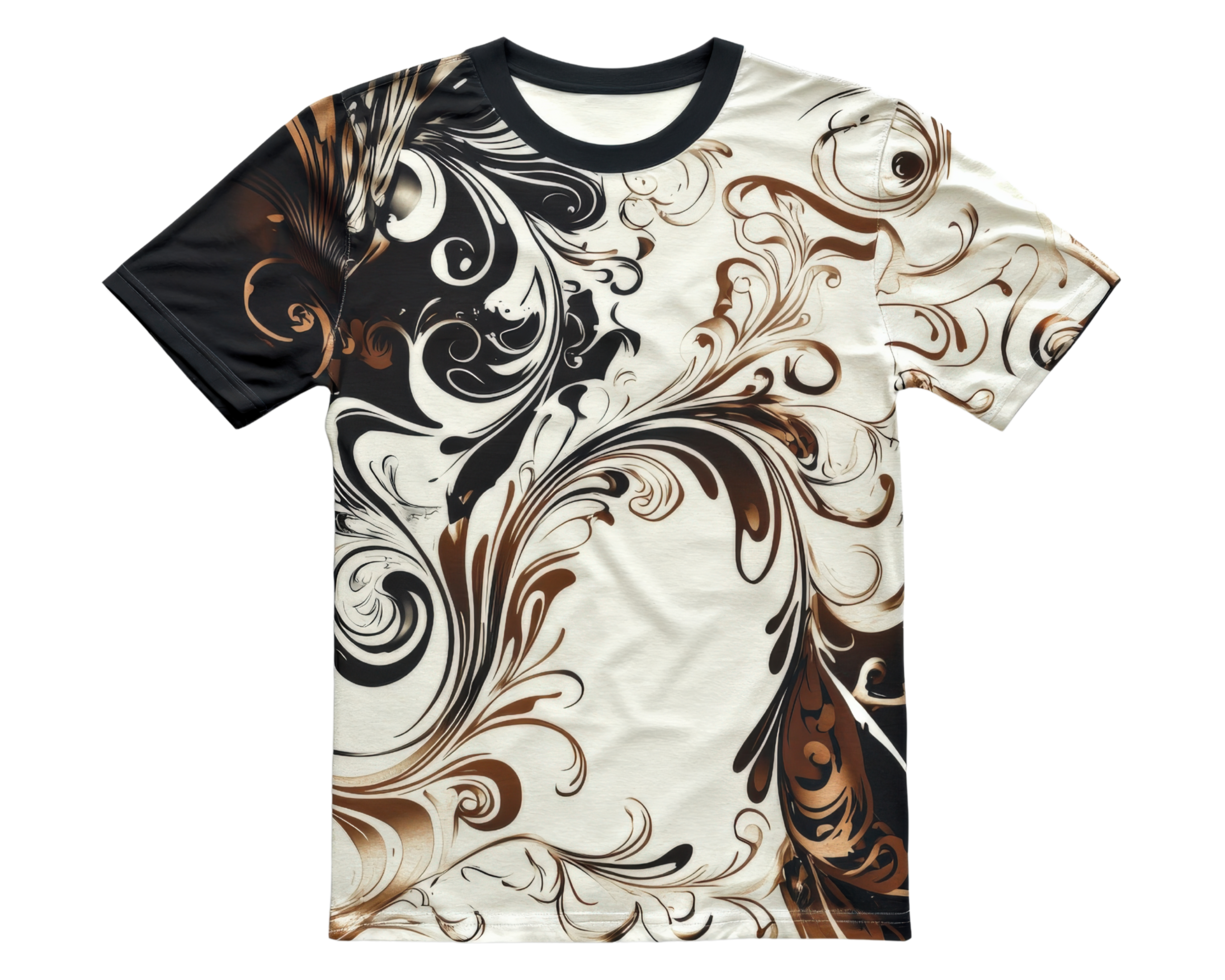 A t - shirt with an abstract design on it png