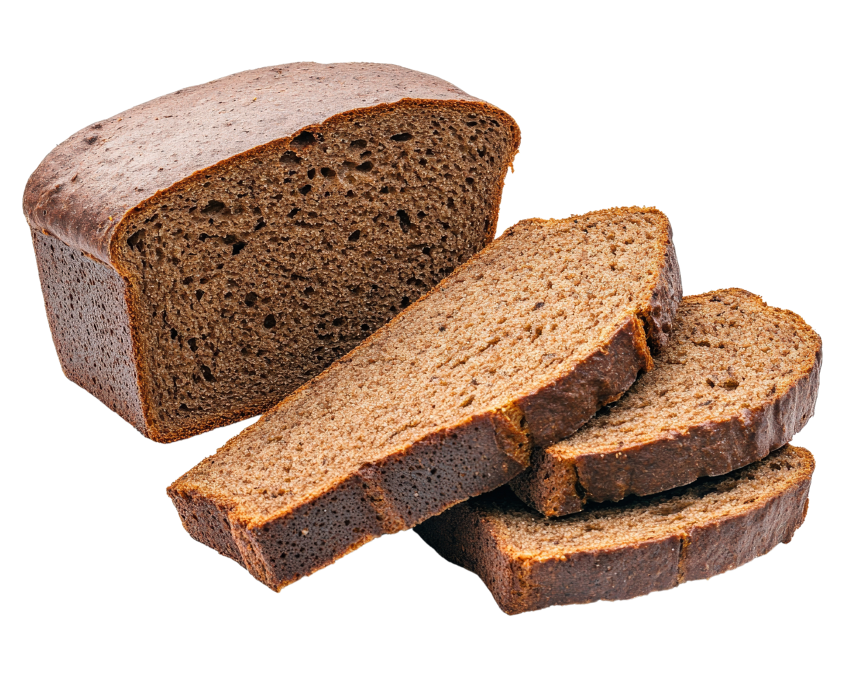 A loaf of bread is cut into slices png