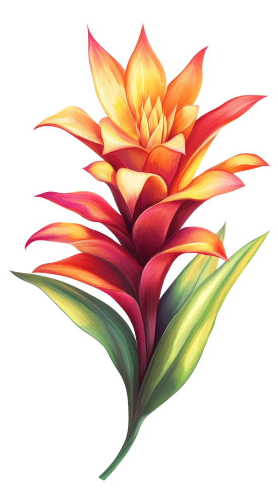 A flower with orange and yellow petals png