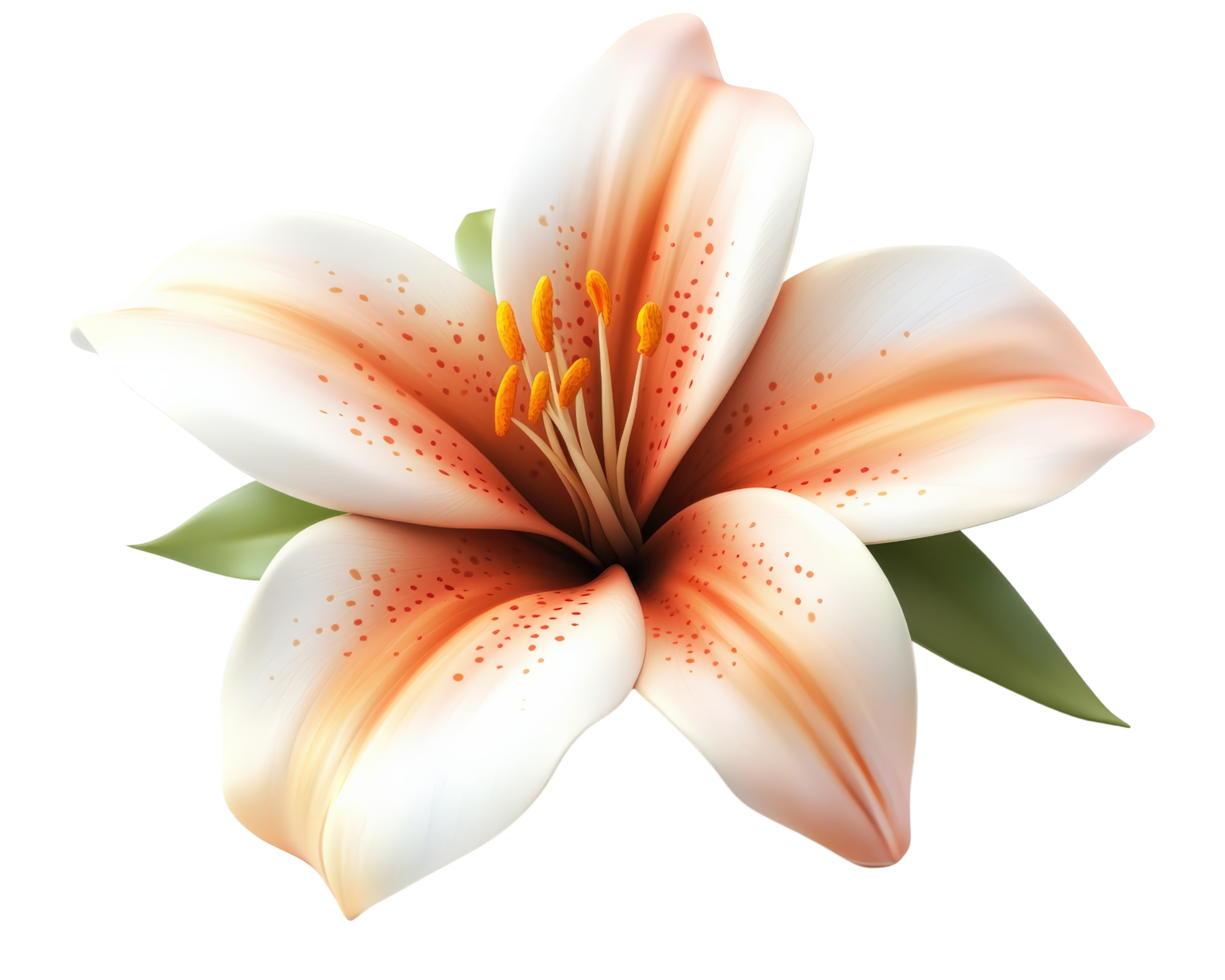 An image of a lily on a black background png
