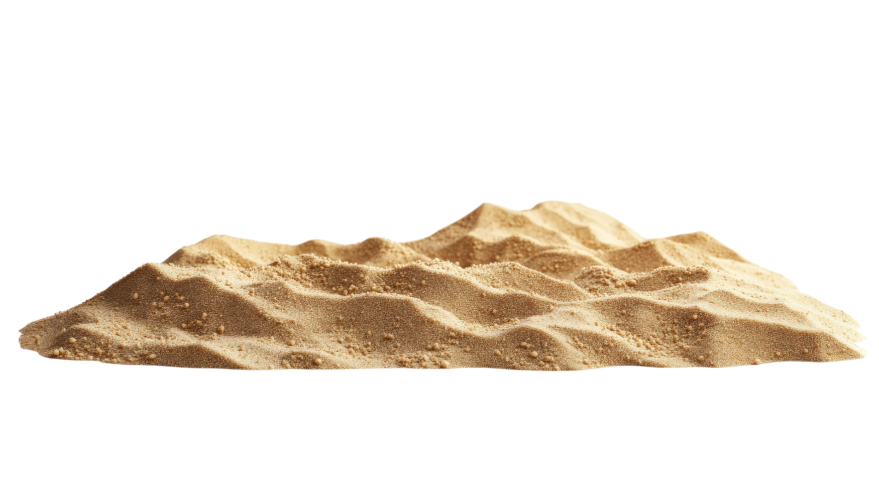 realistic depiction of sandy mound, showcasing fine grains and natural texture, perfect for beach or desert themes. warm tones evoke sense of tranquility and nature png