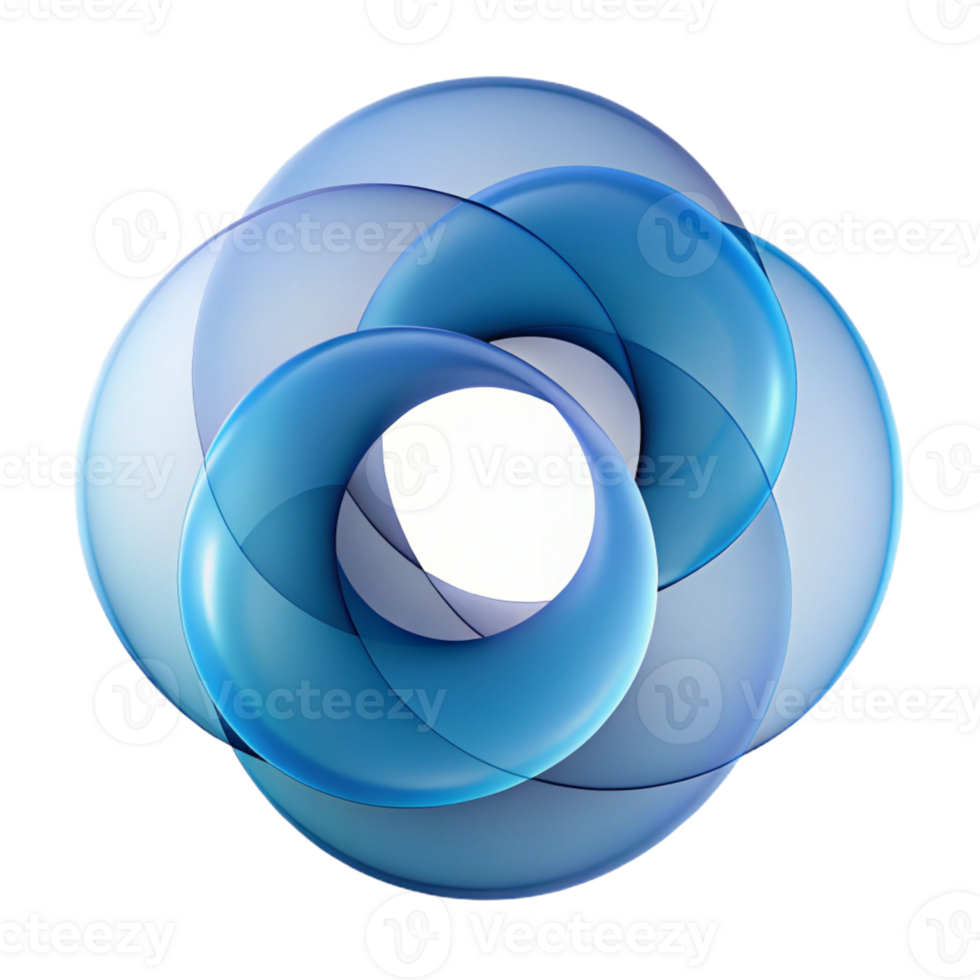 magnificent modern A series of overlapping, translucent circles, creating a sense of depth and movement, in a minimalist, geometric style original png