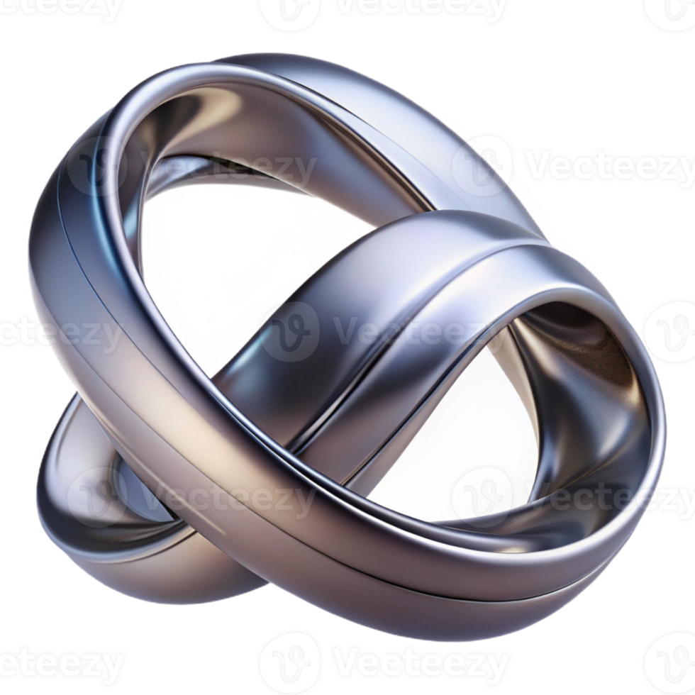 magnificent artistic A flowing, ribbon-like form, twisting and turning in space, with a metallic, reflective surface, in a futuristic, abstract sculpture style professional png