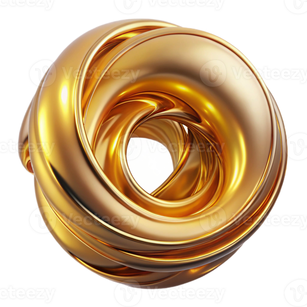 magnificent abstract A swirling vortex of liquid metal, illuminated by a warm, golden light, in a fluid, dynamic style 4K png