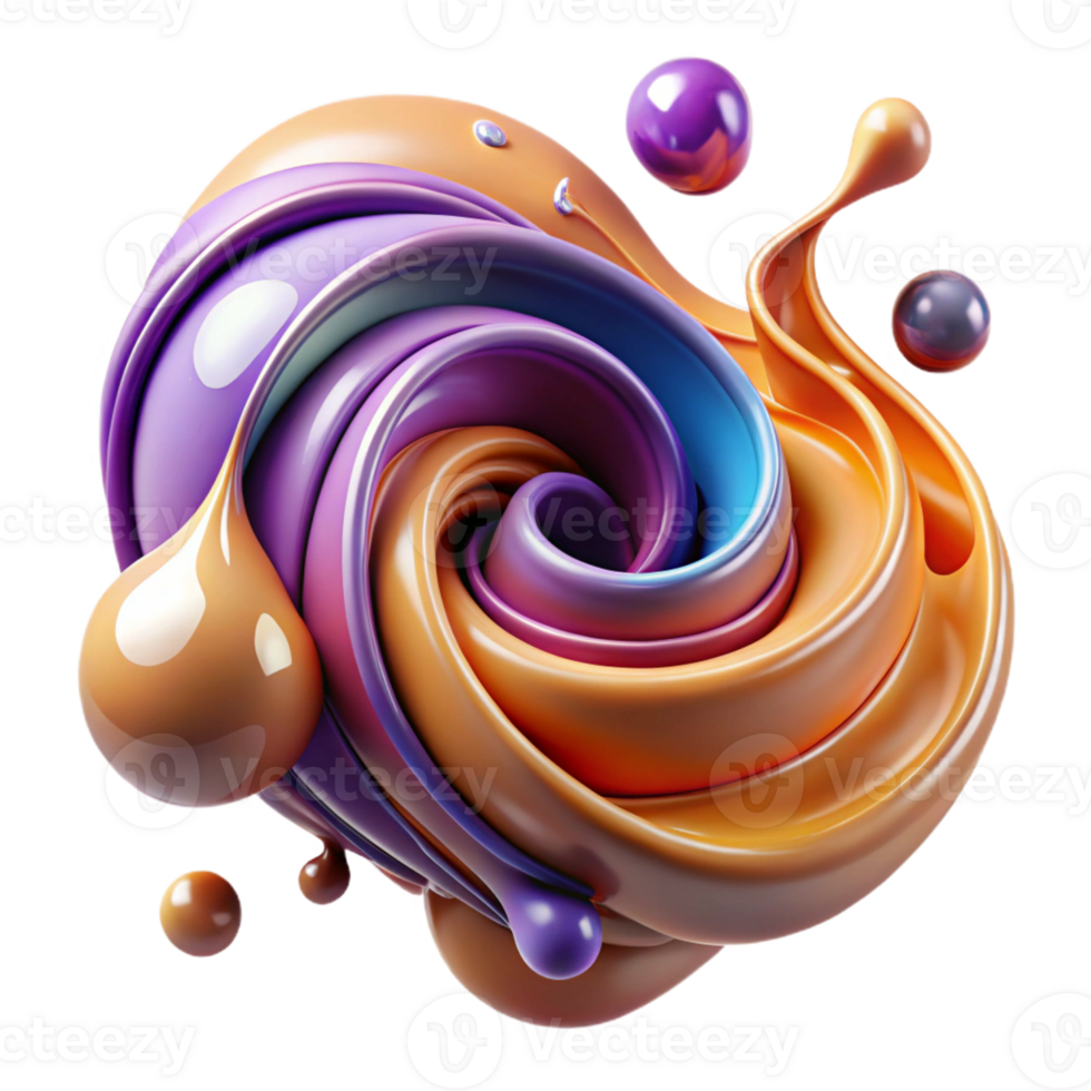 serene creative A dynamic composition of swirling brushstrokes and drips, conveying a sense of fluidity and motion, in an abstract expressionist style exclusive png