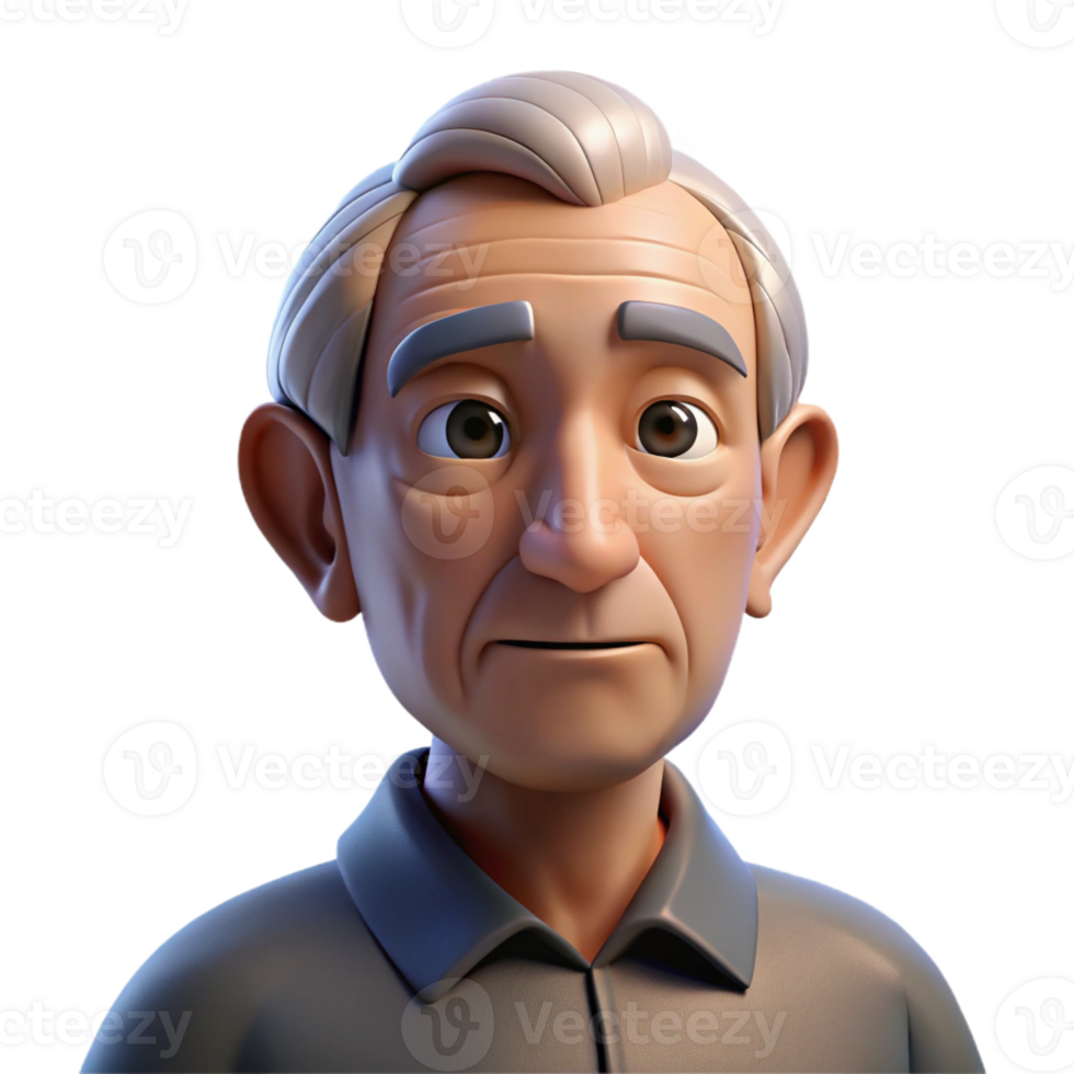 dramatic minimalist Close-up portrait of an elderly man with deep wrinkles and a thoughtful expression, illuminated by a single spotlight from above, hyperrealistic style 4K png