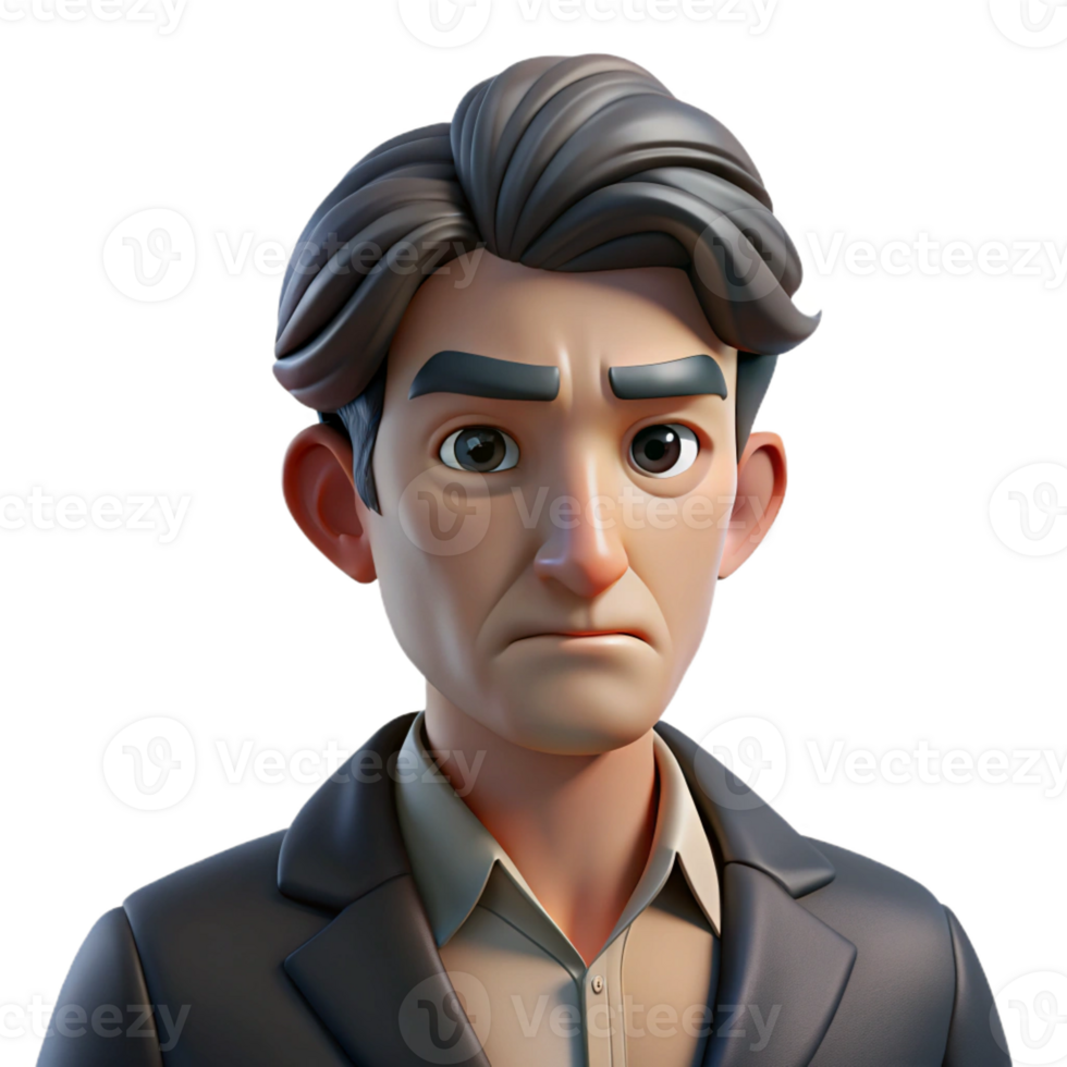 wonderful abstract Portrait of a man with a weary expression and a five o'clock shadow, dimly lit from the side, film noir style high resolution png
