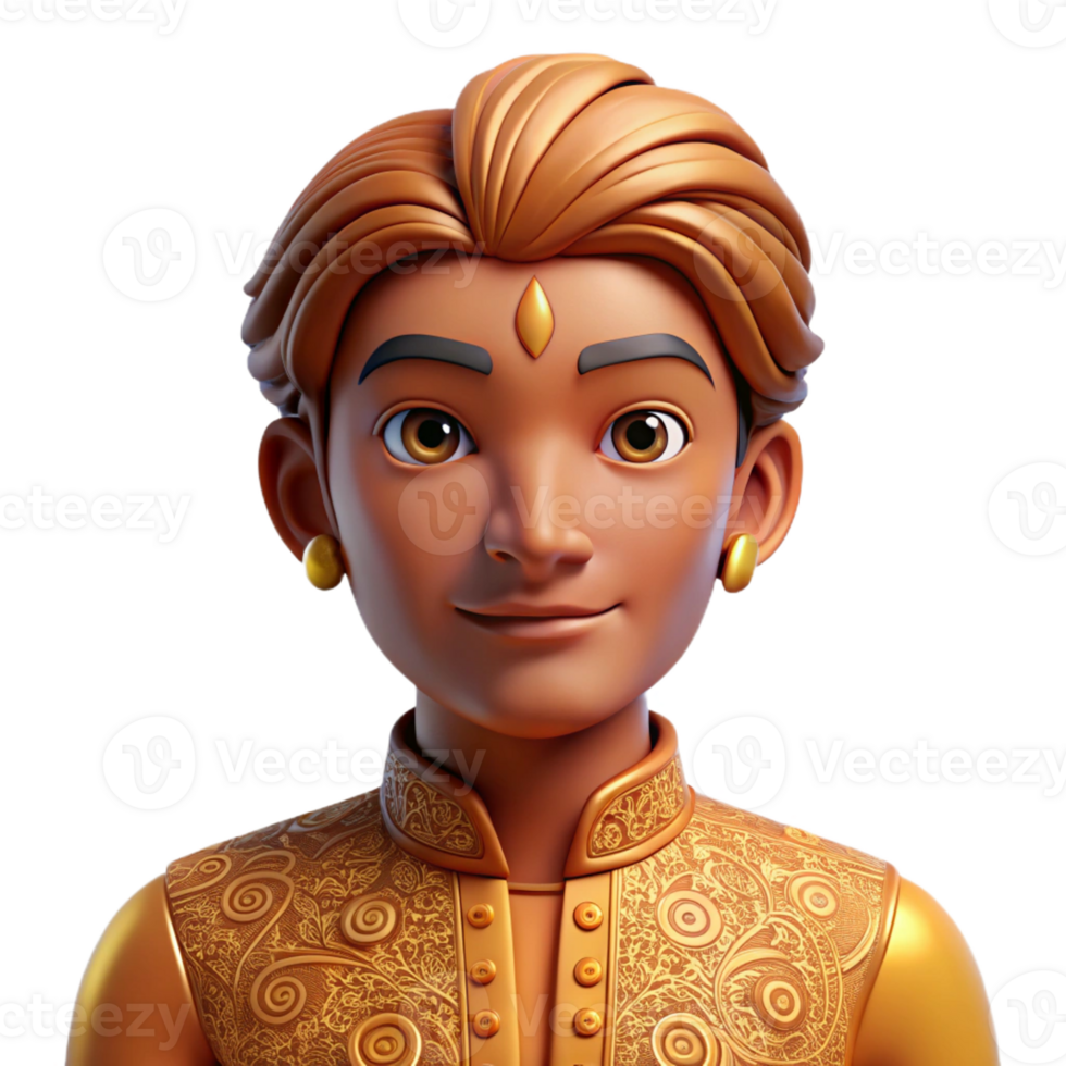 elegant traditional Portrait of a person with intricate henna tattoos, warm, golden lighting, cultural style high resolution png