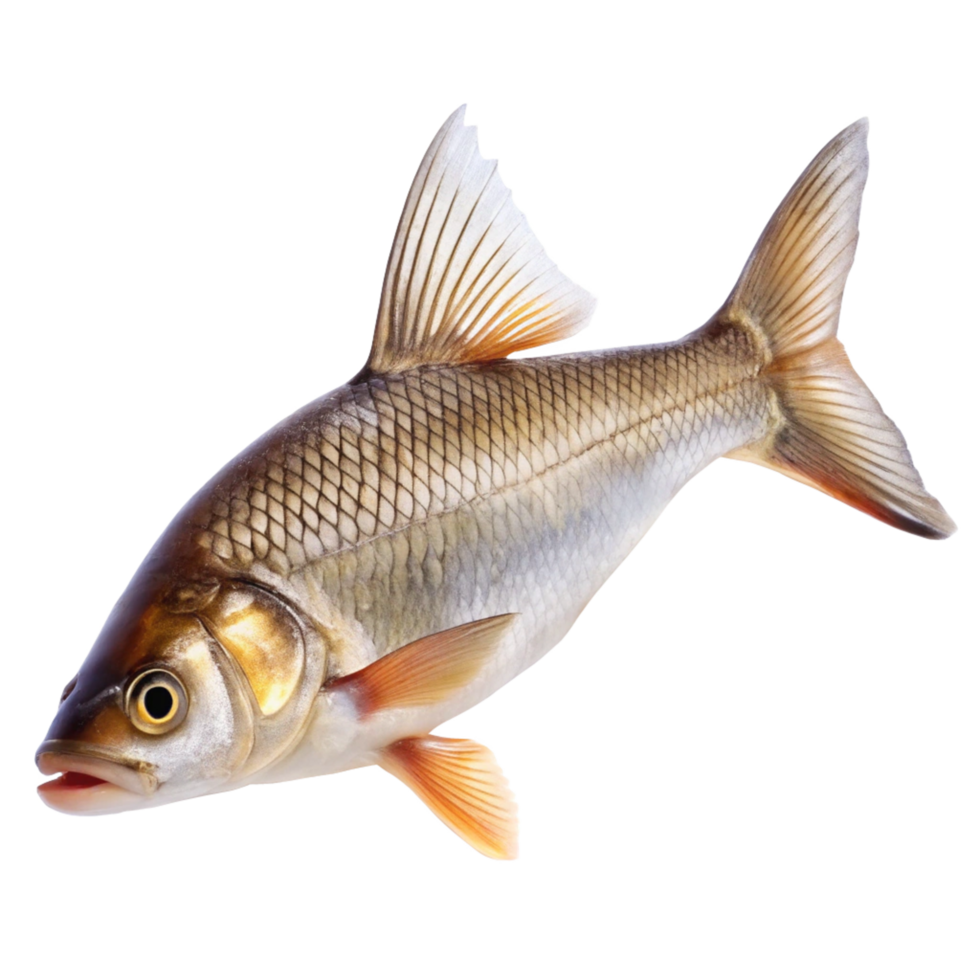 Closeup of a fish with dorsal fin detail against a black background png
