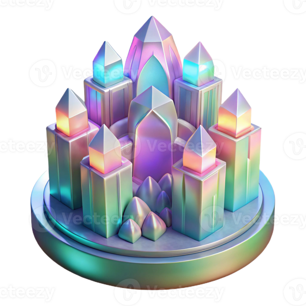 extraordinary traditional A crystalline palace made of quartz, refracting rainbow light, ethereal and otherworldly detailed png