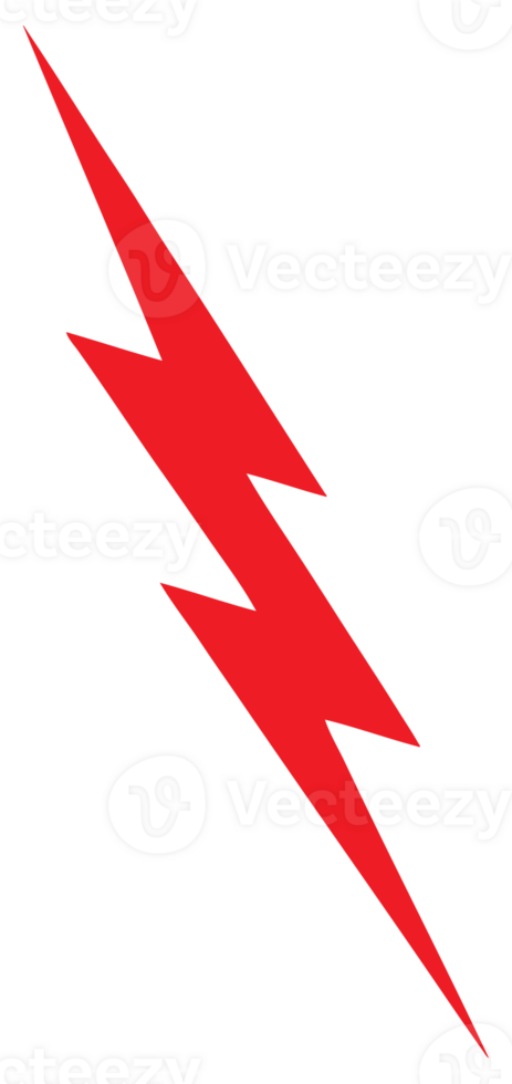 Red Lightning Bolt png