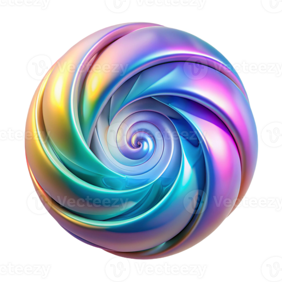 impressive modern A swirling vortex of iridescent oil slick colors, illuminated by a soft, ethereal glow, with intricate fractal patterns emerging from the center. Art Nouveau style professional png