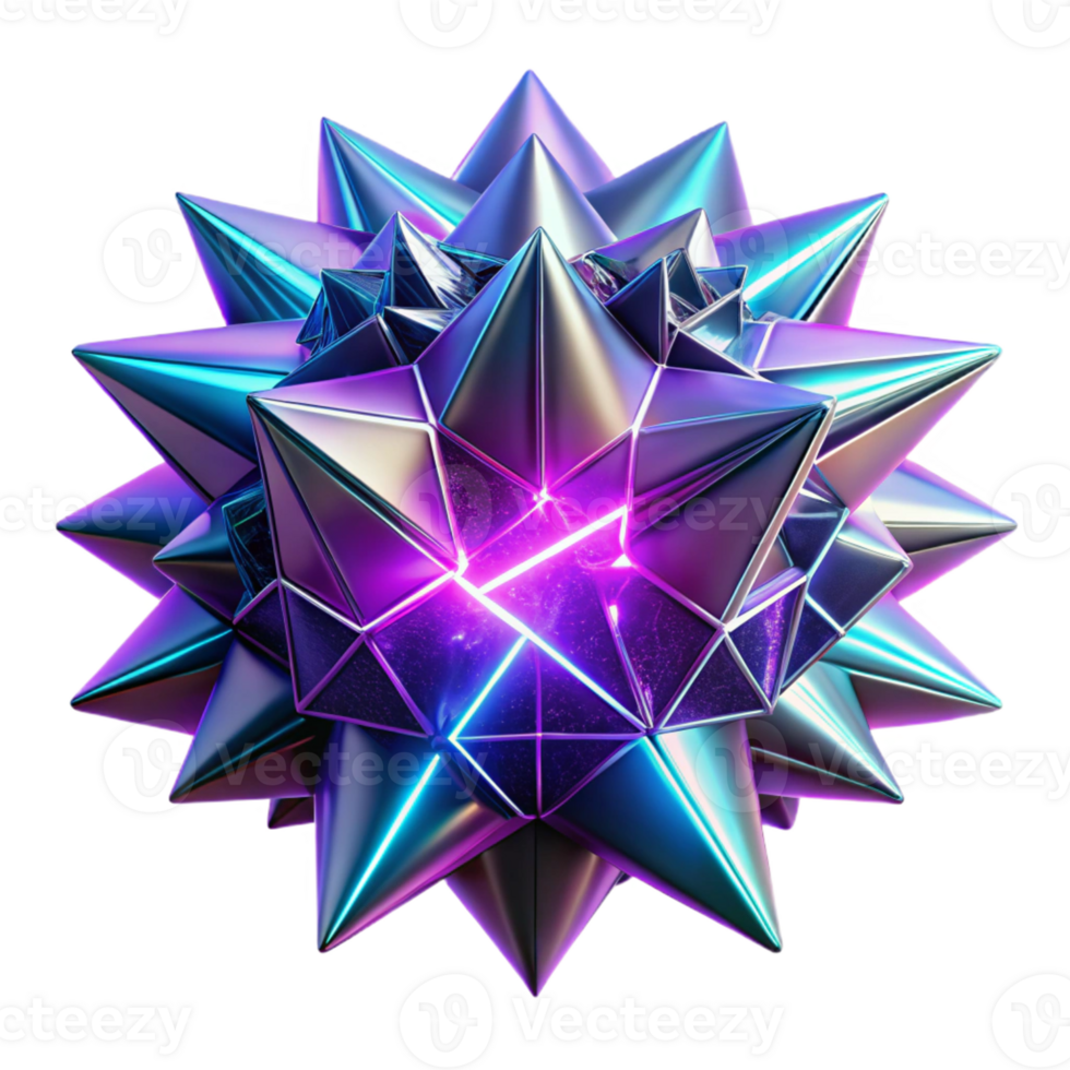 extraordinary creative A chaotic explosion of geometric shapes in vibrant neon hues, sharp edges and high contrast, cyberpunk style, lit by a grid of laser beams 4K png