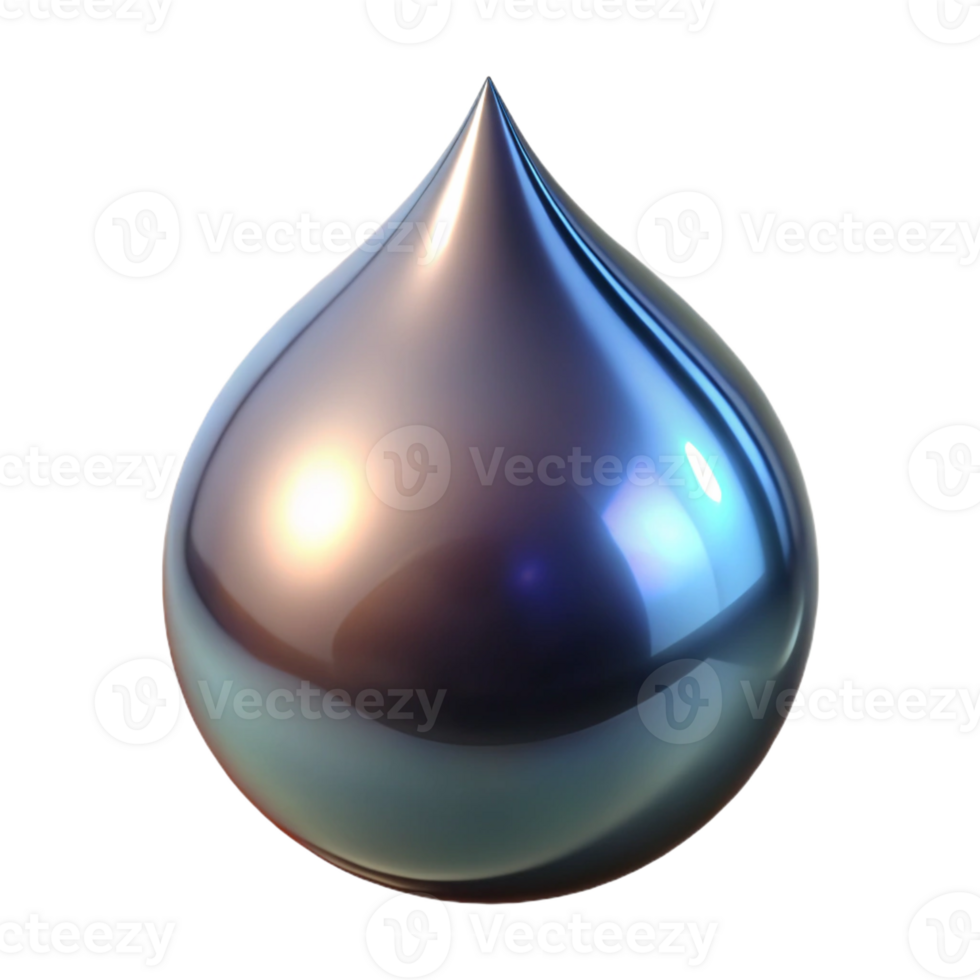 dramatic classic A single, perfect droplet of liquid mercury, reflecting a distorted image of the surrounding space, dark and mysterious lighting, photorealistic style 4K png