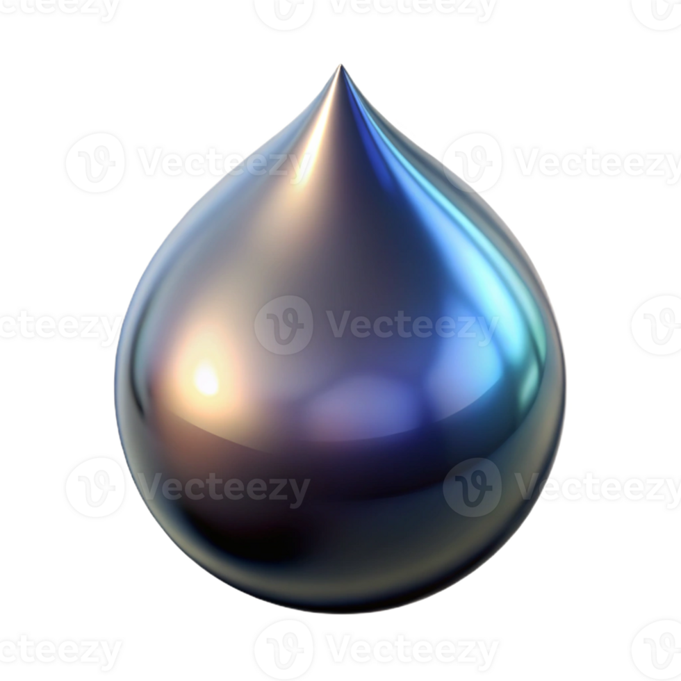 serene abstract A single, perfect droplet of liquid mercury, reflecting a distorted image of the surrounding space, dark and mysterious lighting, photorealistic style professional png