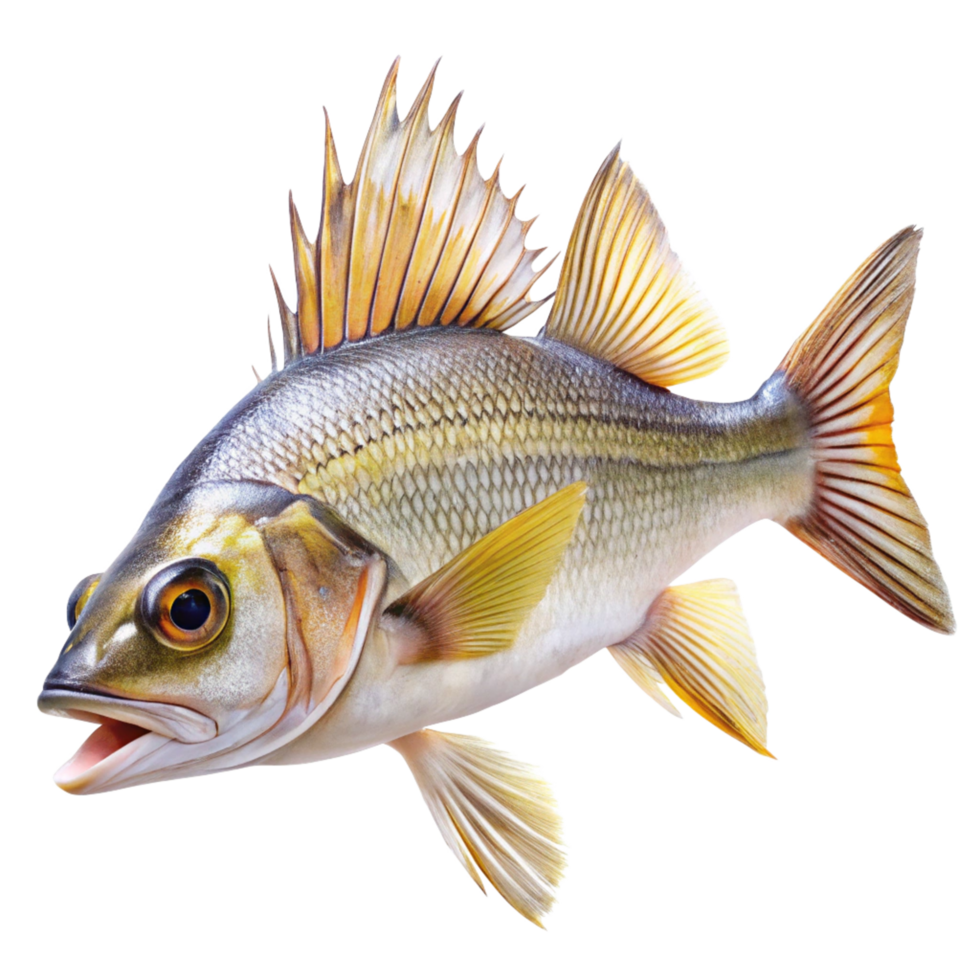 A Stunning Closeup of a Spiny Chromis Fish with Vibrant Colors and Intricate Details png