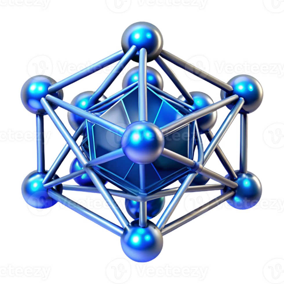 elegant vintage A complex network of interconnected lines and nodes, glowing with an electric blue energy, futuristic style professional png