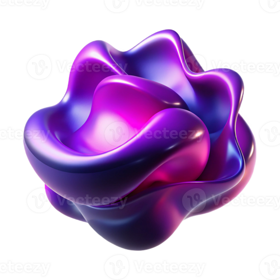beautiful classic A fluid, amorphous shape shifting and morphing in shades of deep purple and magenta, illuminated by a pulsating, bioluminescent light, abstract expressionist style authentic png