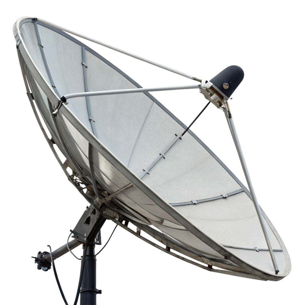 Large Satellite Dish Antenna for Television Reception and Communication png