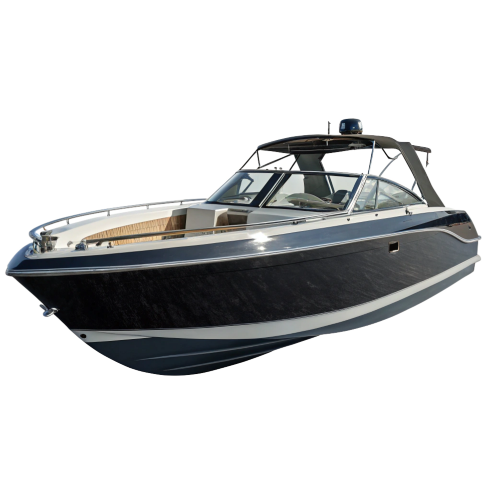 Sleek Luxury Motorboat A Stunning Vessel for Water Adventures png