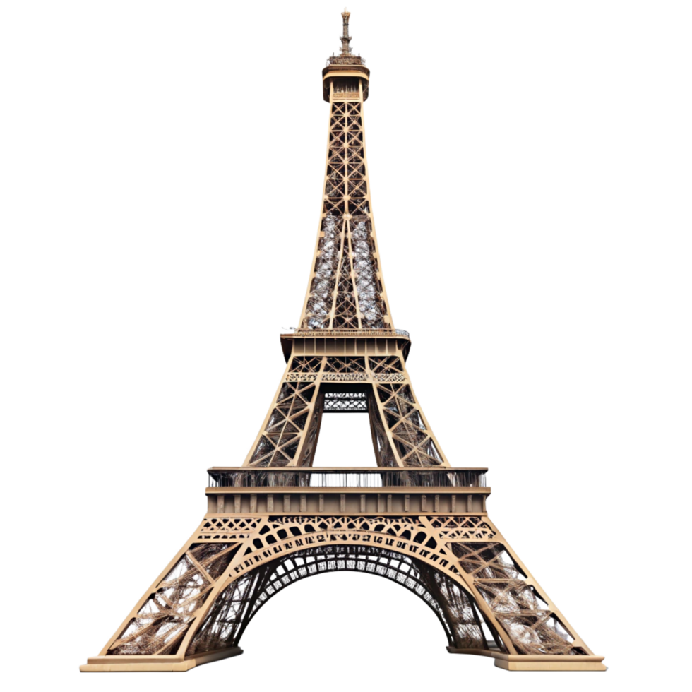 Magnificent Eiffel Tower in Paris France Landmark Architecture png