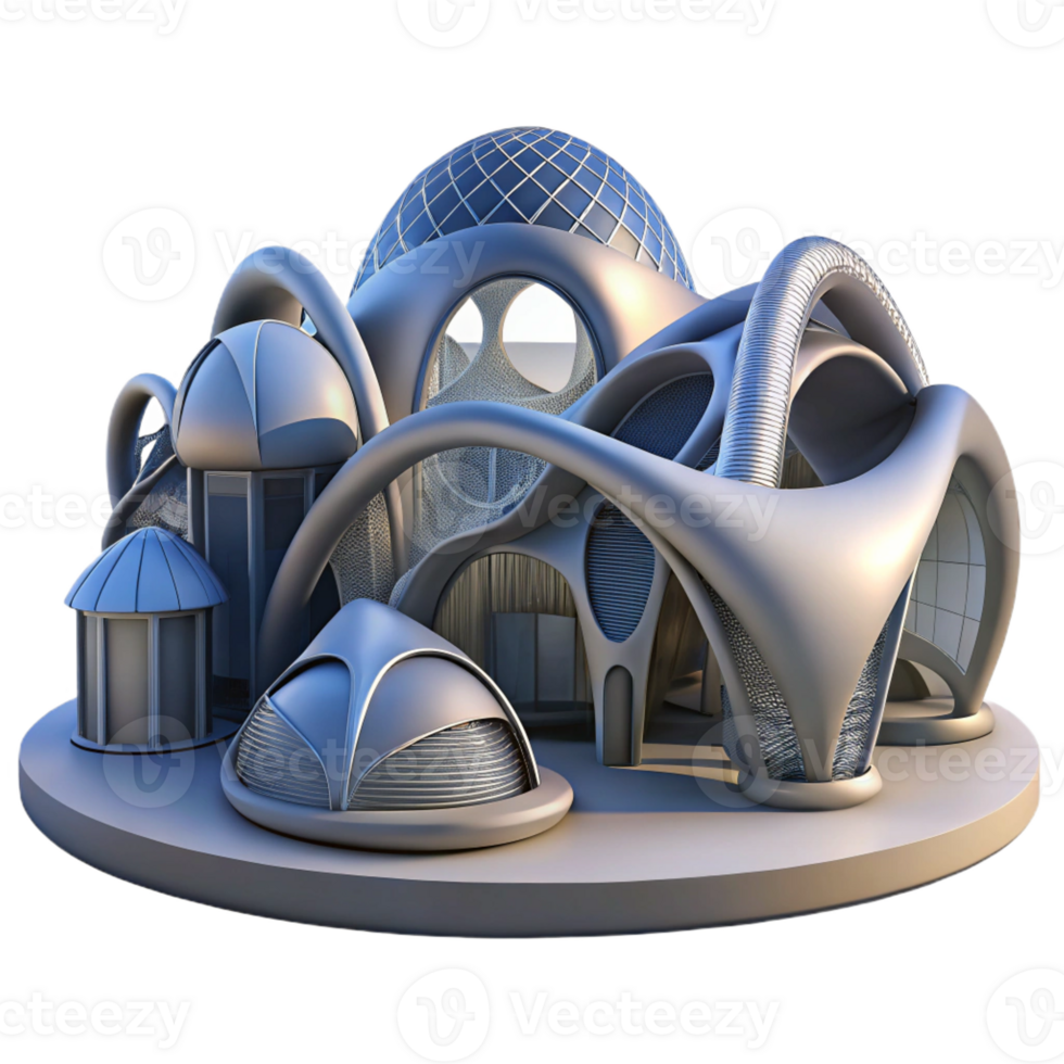 extraordinary abstract Parametric architecture, complex curves, algorithmic design, dynamic lighting, futuristic style professional png